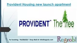 1/2/3 bhk apartments in provident the tree
