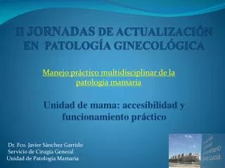 manejo pr ctico multidisciplinar de la patolog a mamaria