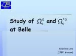 Study of Belle Search Motivation for Mass Measurement and Confirmation of BaBar Observations - slide 1