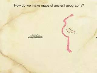 How do we make maps of ancient geography?