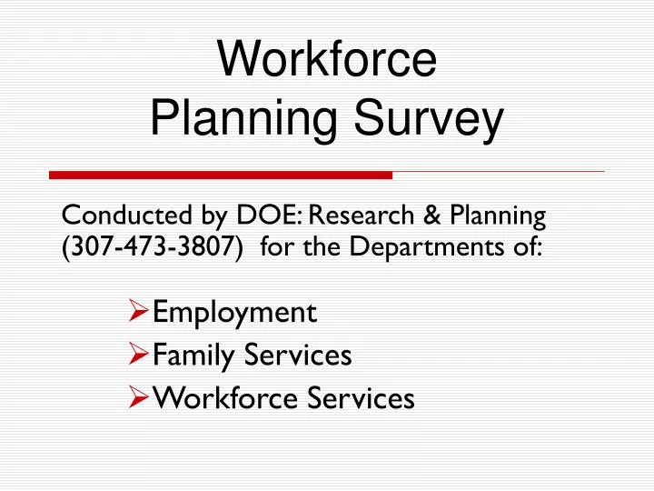 workforce planning survey