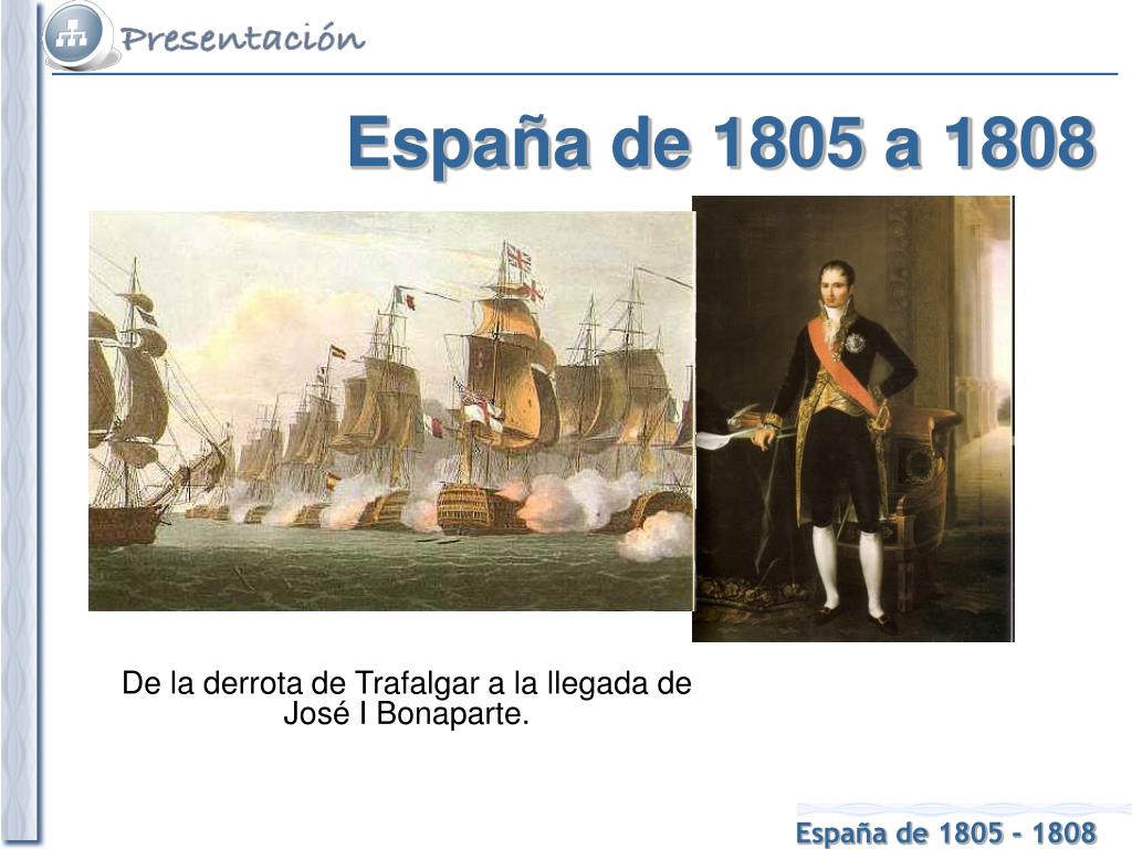 PPT - España de 1805 a 1808 PowerPoint Presentation, free download - ID ...