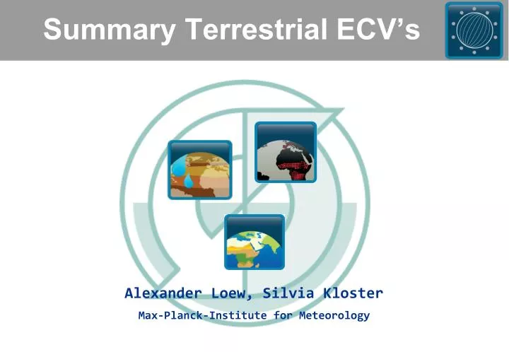 summary terrestrial ecv s