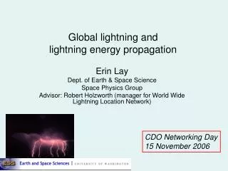 global lightning and lightning energy propagation