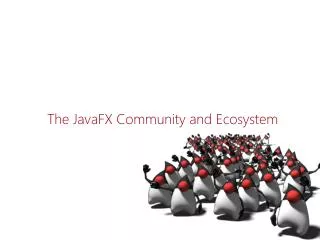 The JavaFX Community and Ecosystem