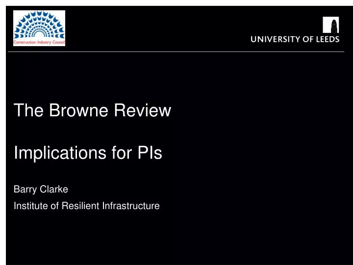 the browne review implications for pis