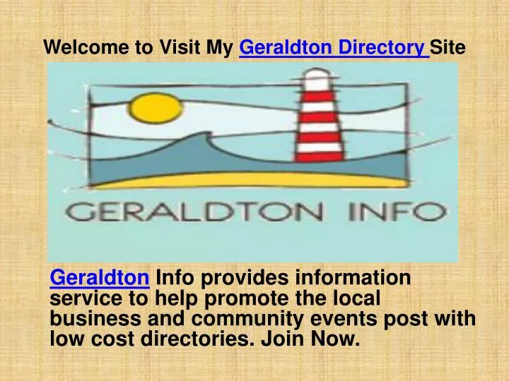welcome to visit my geraldton directory site