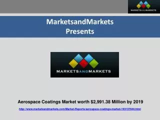 Aerospace Coatings Market worth $2,991.38 Million by 2019
