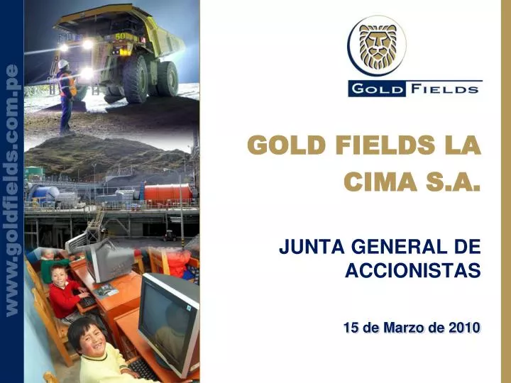 gold fields la cima s a