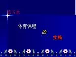 体育课程 的 实施 - slide 1