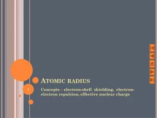 Atomic radius