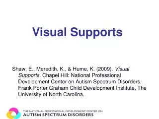 Visual Supports