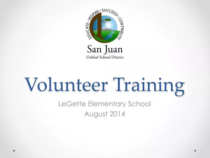 volunteer training