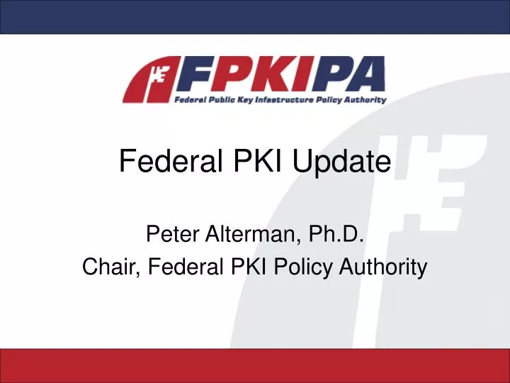 federal pki update
