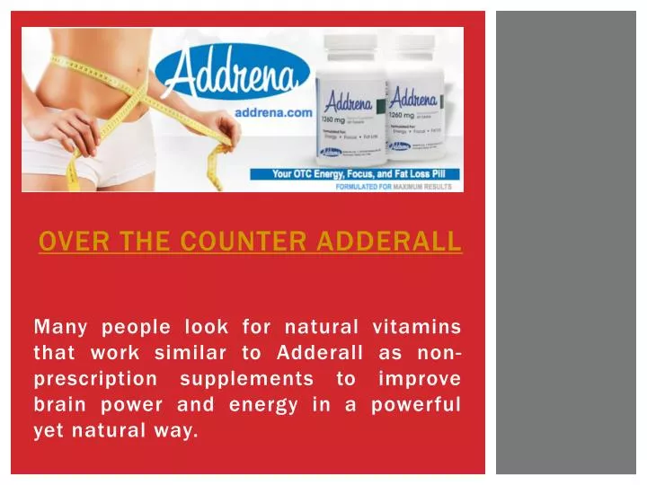 over the counter adderall
