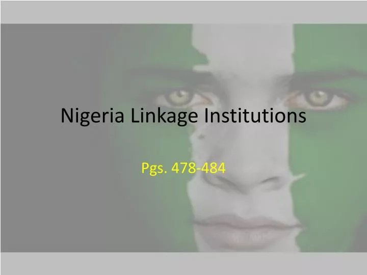 nigeria linkage institutions