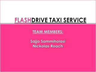 FLASH DRIVE TAXI SERVICE