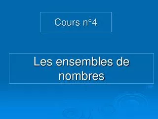 cours n 4