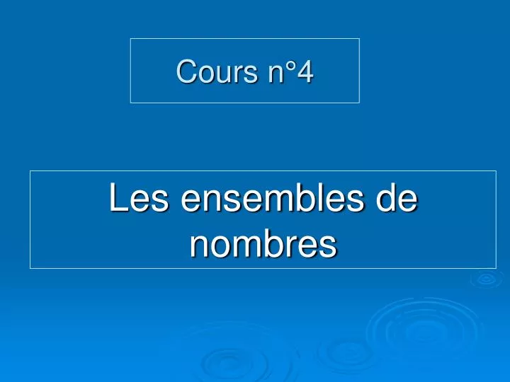 cours n 4