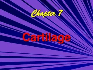 Chapter 7 Cartilage