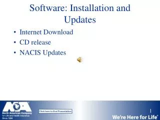 Software: Installation and Updates