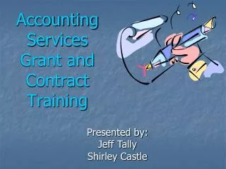 Accounting Services Grant and Contract Training