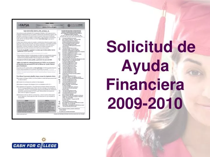 solicitud de ayuda financiera 2009 2010
