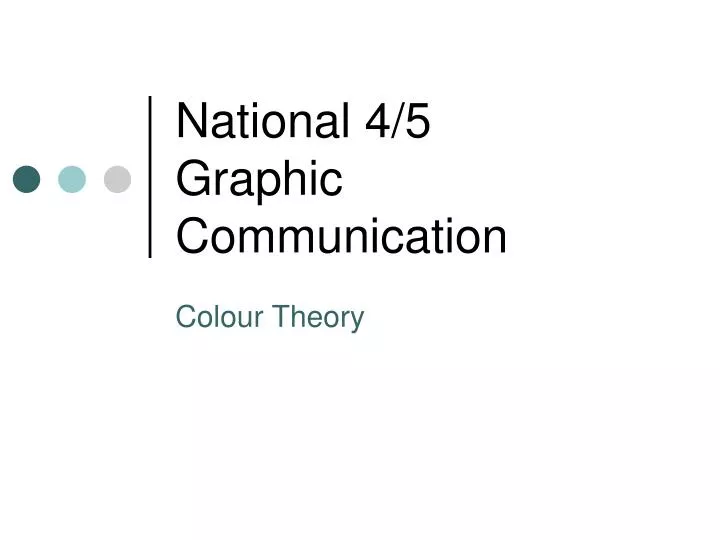 national 4 5 graphic communication