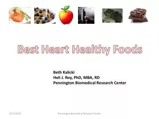 Best Heart Healthy Foods