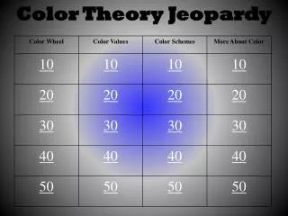 Color Theory Jeopardy