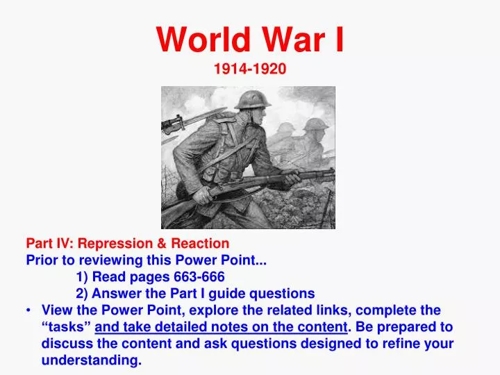 world war i 1914 1920