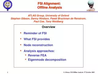 FSI Alignment: Offline Analysis