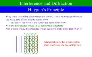 Interference and Diffraction