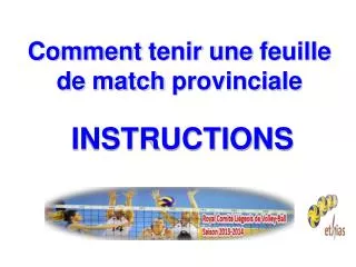 instructions