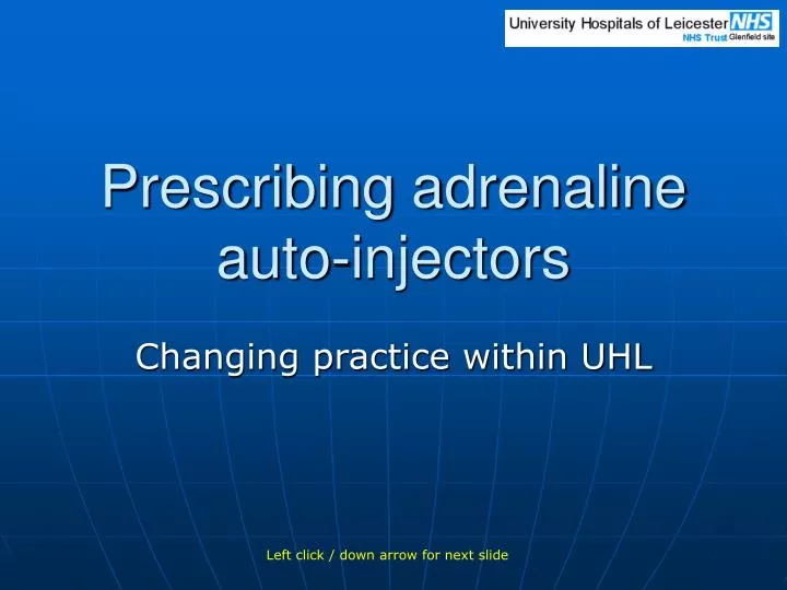 prescribing adrenaline auto injectors