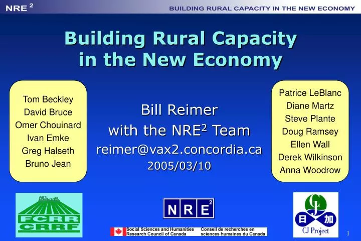 building rural capacity in the new economy
