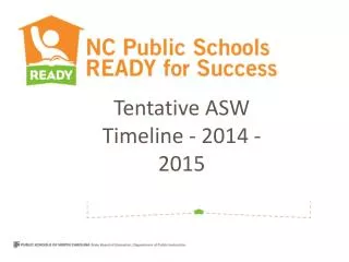 Tentative ASW Timeline - 2014 - 2015
