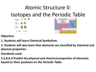 Atomic Structure II: Isotopes and the Periodic Table