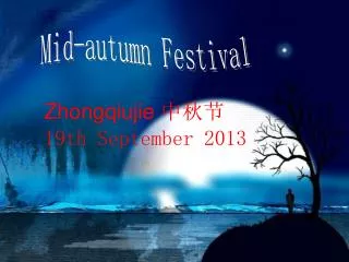 Mid-autumn Festival