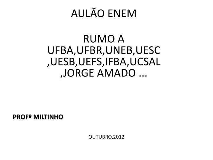 aul o enem