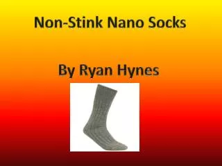 Non-Stink Nano Socks