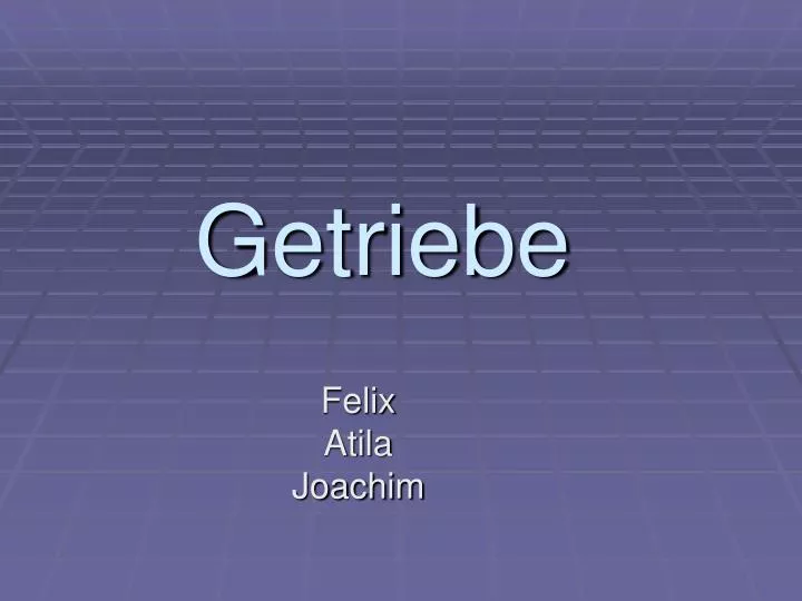 getriebe