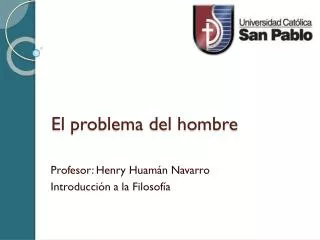 el problema del hombre