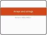 Understanding Arrays and Strings in C++: A Comprehensive Guide - slide 1
