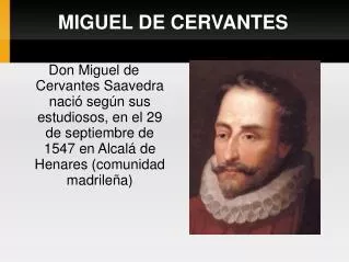 miguel de cervantes