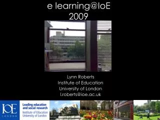 e learning@IoE 2009