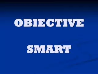 obiective smart