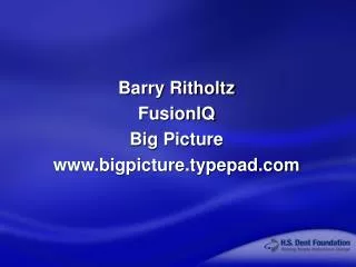 Barry Ritholtz FusionIQ Big Picture bigpicture.typepad