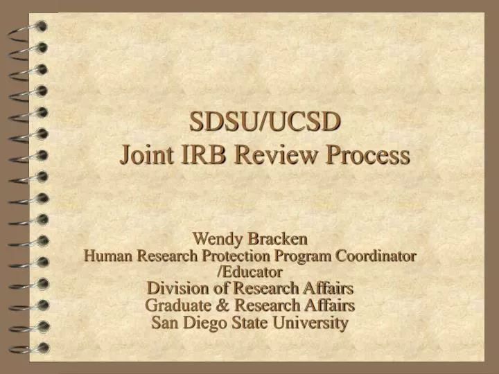 sdsu ucsd joint irb review process