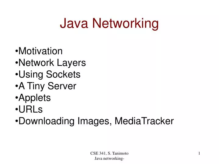 java networking